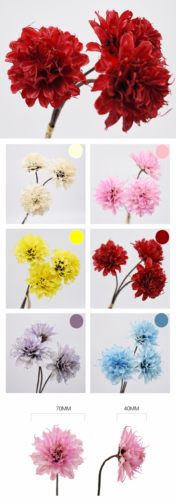 artificial dried flowers